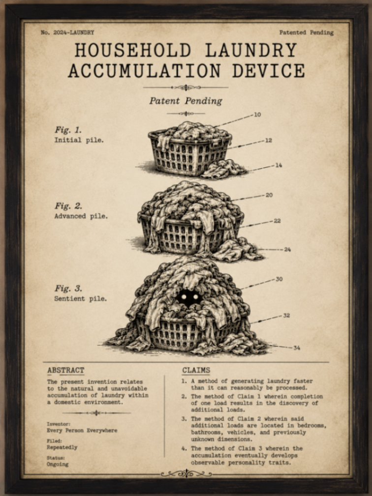 Household Laundry Accumulation Device — Patent Pending